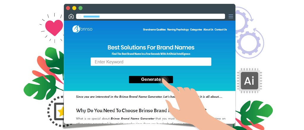 How to Use Brinso Brand Name Generator?