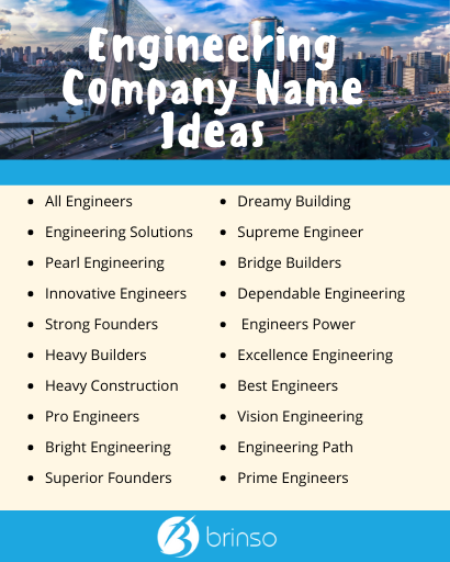 Engineering Company Name Ideas
