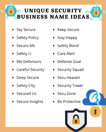 Unique Security Business Name Ideas