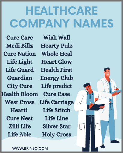 healthcare company name ideas