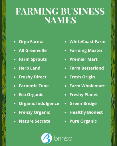 Farming Business Names