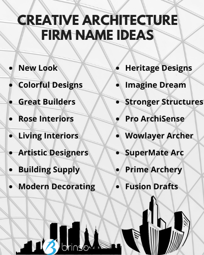 Creative Architecture Firm Name Ideas
