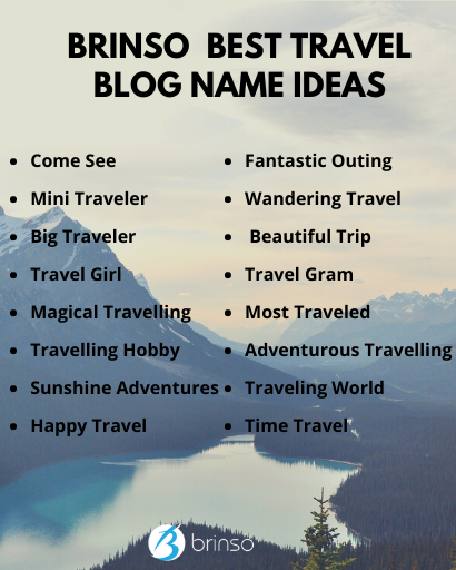 Best Travel Blog Name Ideas