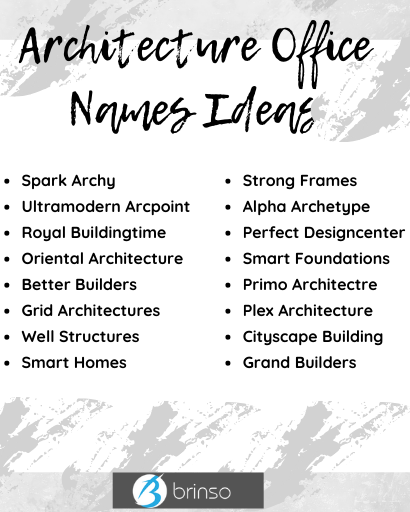 Architecture Office Names Ideas