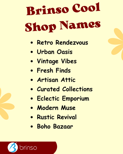 Brinso Cool Shop Name Ideas