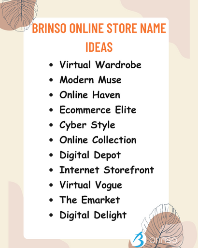 Brinso Online Store Name Ideas